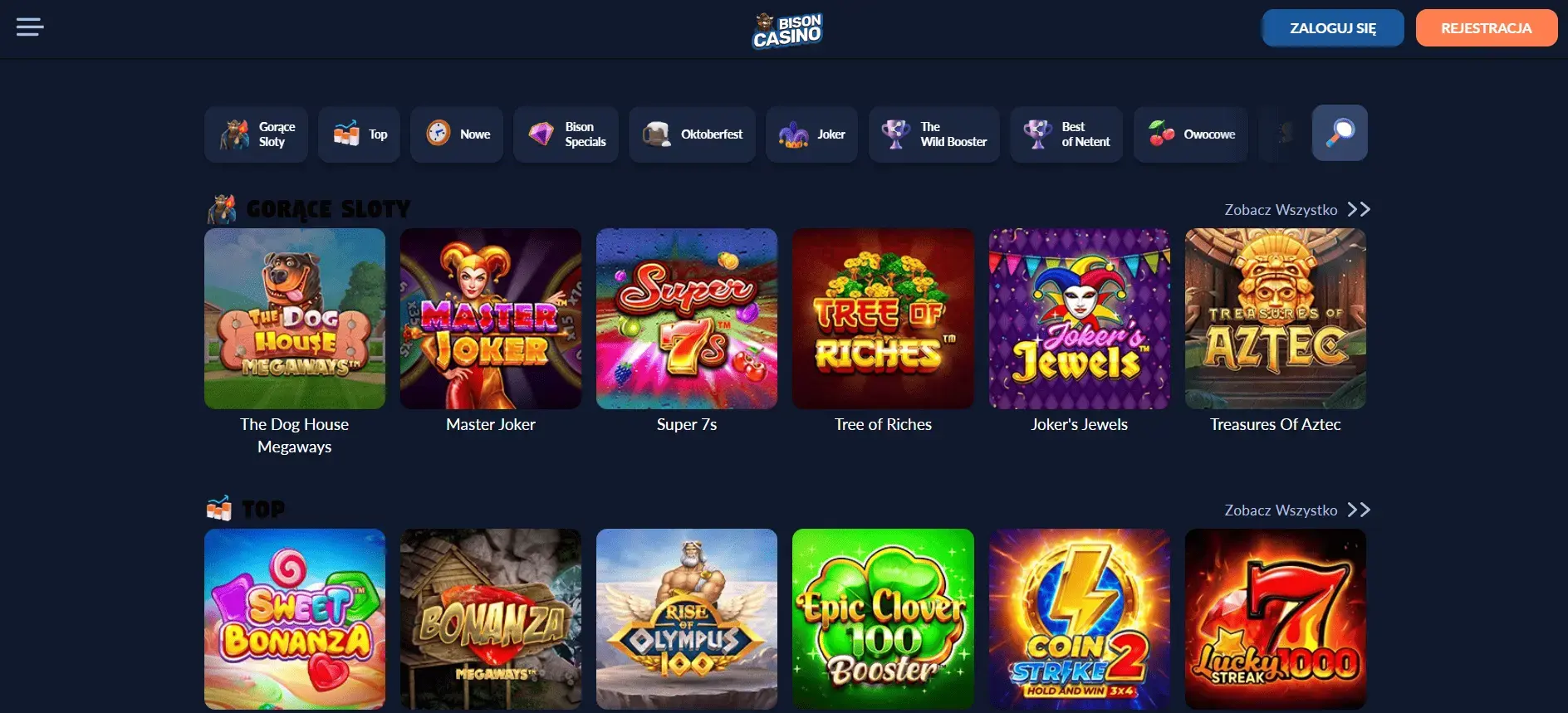 Bison Casino recenzja